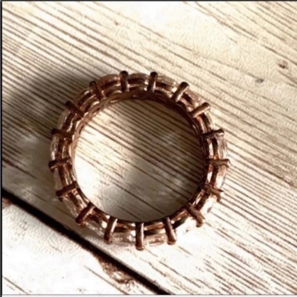 Sterling Silver Eternity Ring Friendship Band Ring - Picture 3 of 7